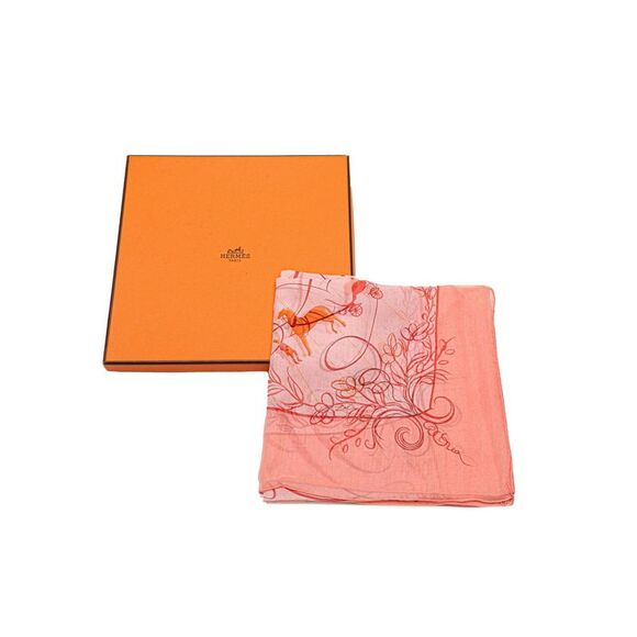 Pre Loved Hermes Luxurious Silk Scarf in Canvas Material - Picture 6 of 6